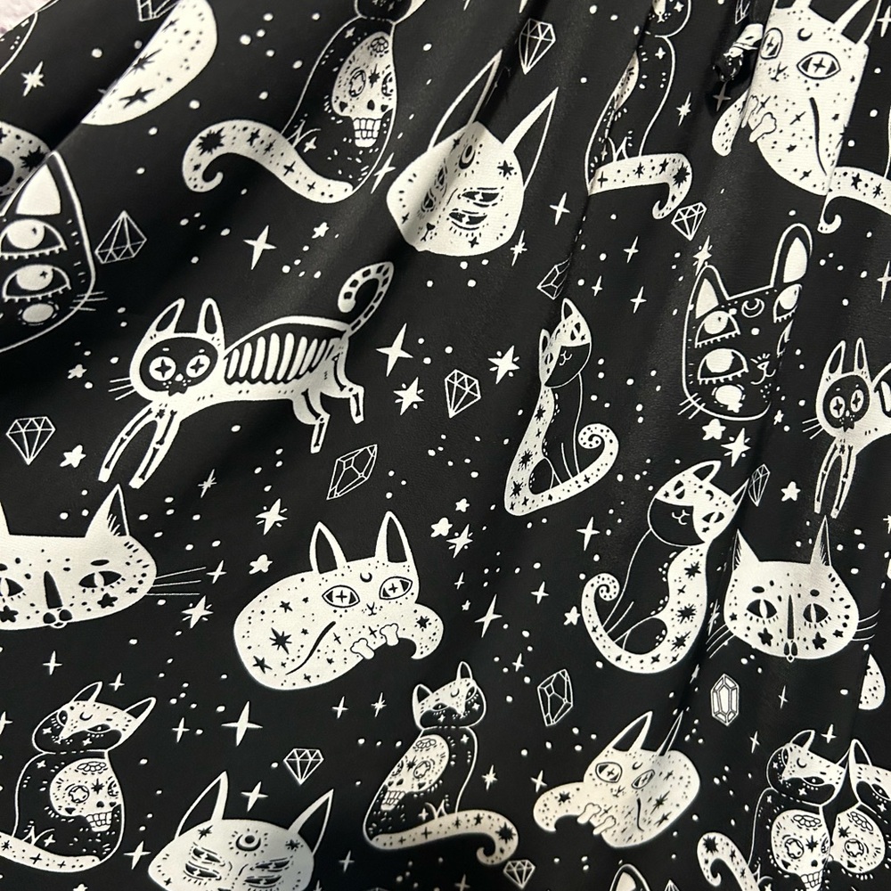 Unique Vintage Cats Dress Size XS - Picture 7 of 11